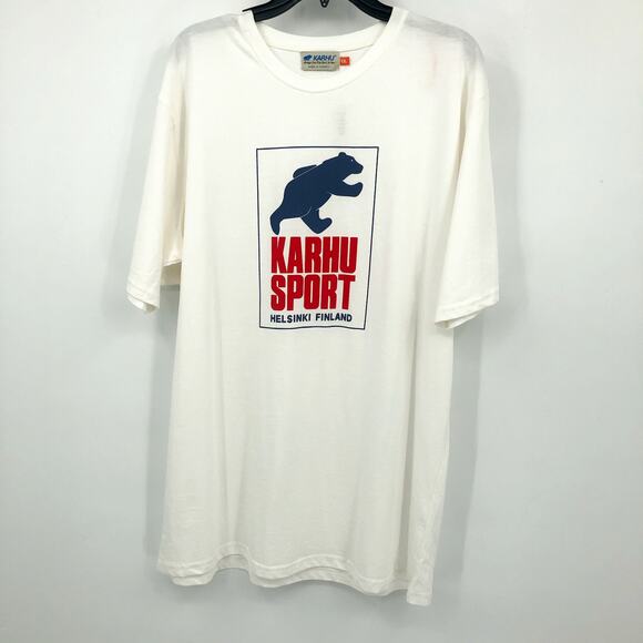 MADEWELL Mens Karhu Helsinki Sport Graphic Tee XXL White Short Sleeve NK901 NWT - Picture 5 of 11